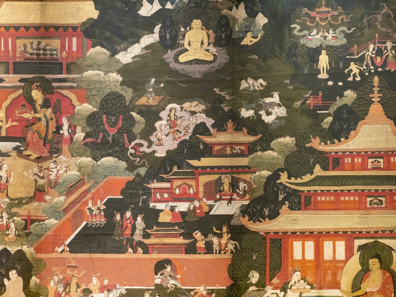 Kohtauksia Buddha Shakyamunin elämästä tekijältä Tibetan School