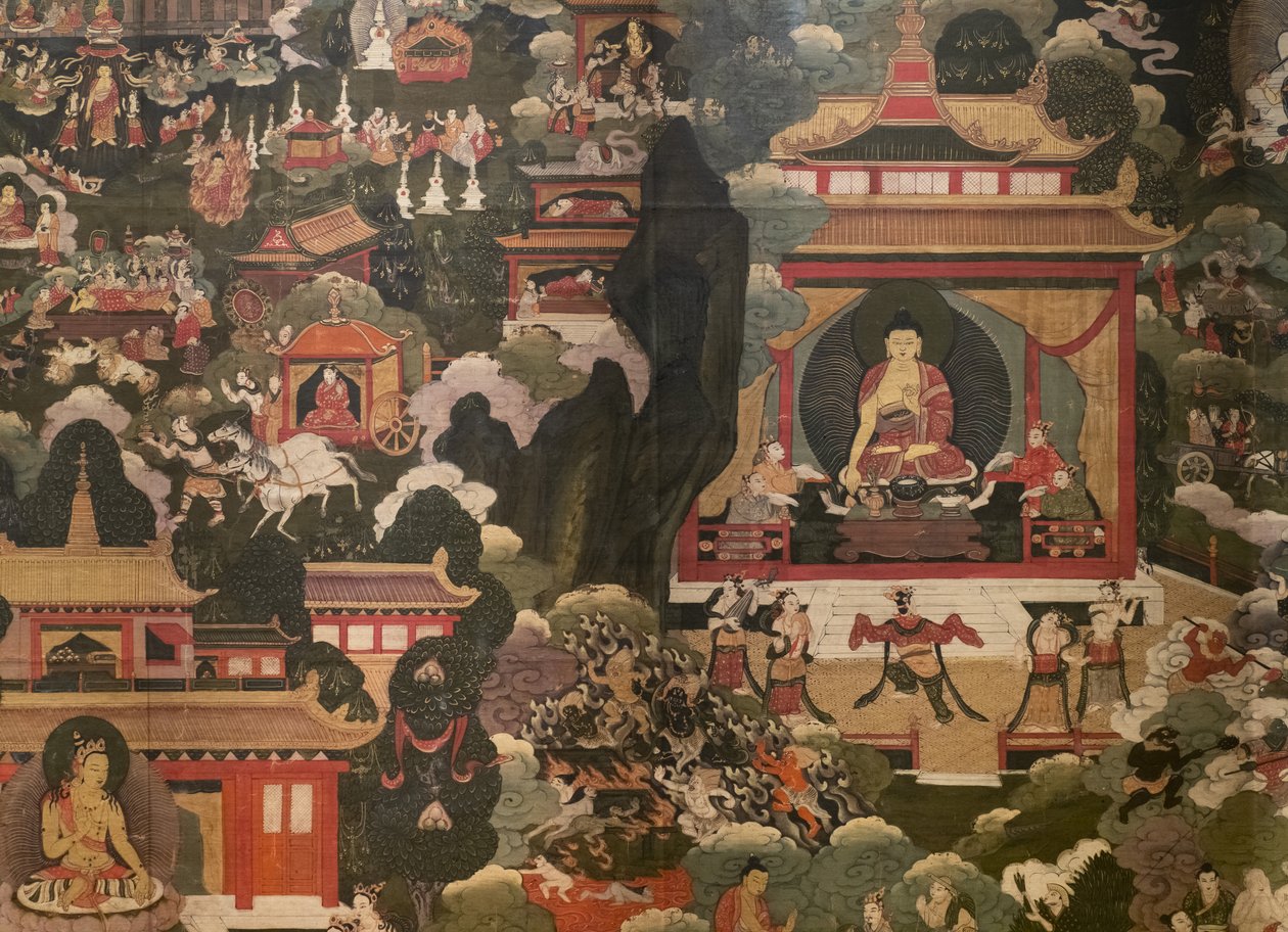Kohtauksia Buddha Shakyamunin elämästä tekijältä Tibetan School