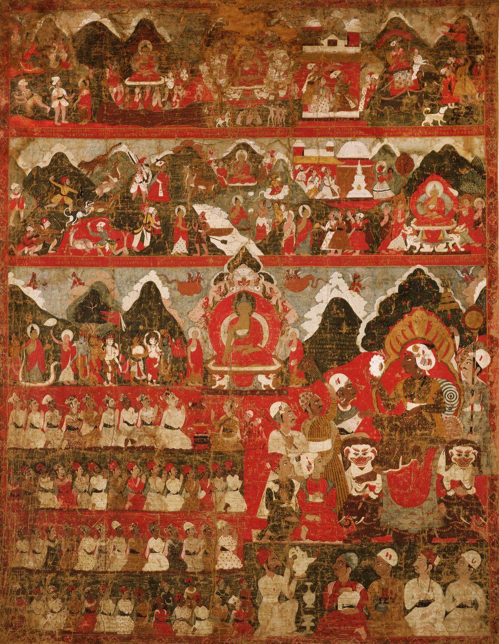 Thanka (maalattu silkki) tekijältä Tibetan School