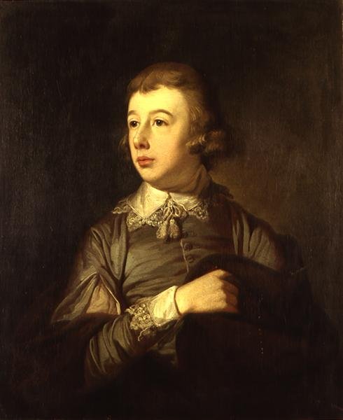 Pojan muotokuva, sanotaan olevan William Pitt, Nuorempi (1759-1806) (öljyä aluksella) tekijältä Tilly Kettle