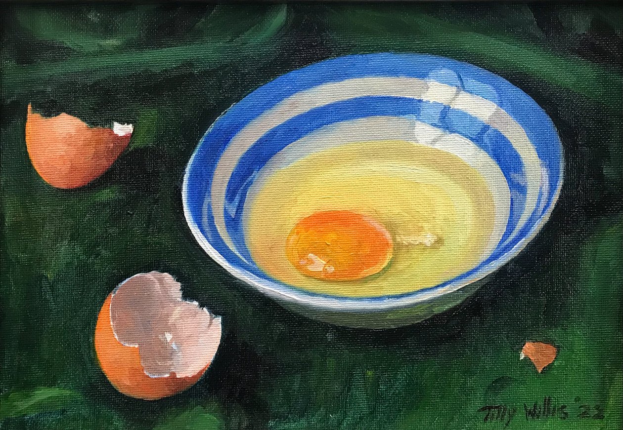 Somerset Egg, 2022 (öljy levylle) tekijältä Tilly Willis