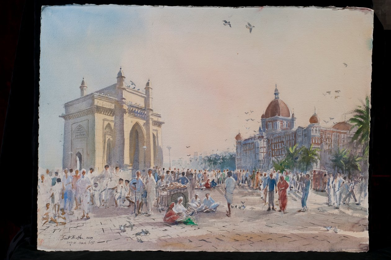 Intian portti, Bombay, 2009 (wc paperille) tekijältä Tim Scott Bolton