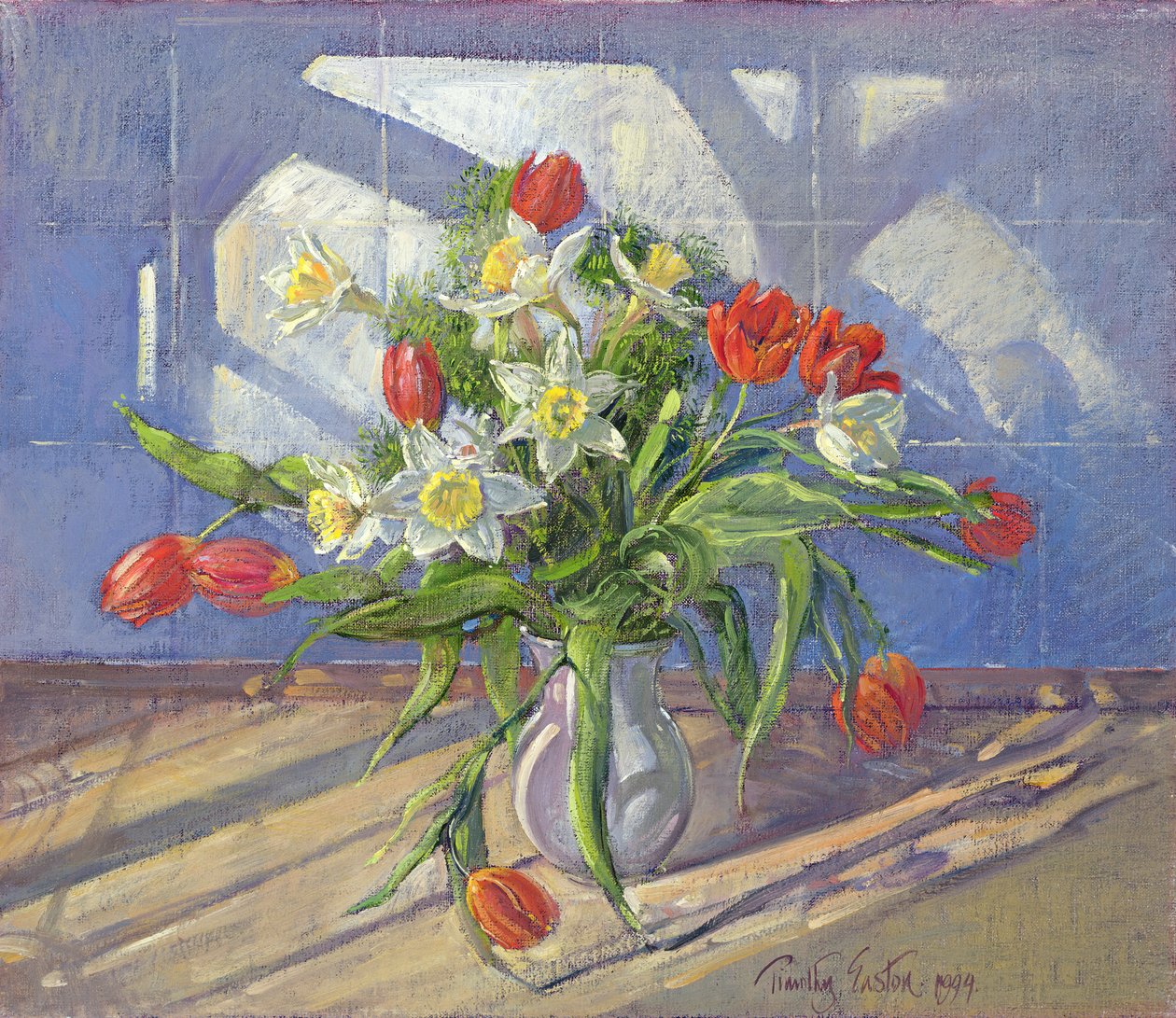 Kevätkukkia ja ikkunan heijastuksia, 1994 tekijältä Timothy Easton