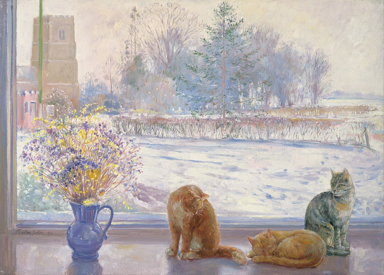 Talvinäkymä kissojen kanssa tekijältä Timothy Easton