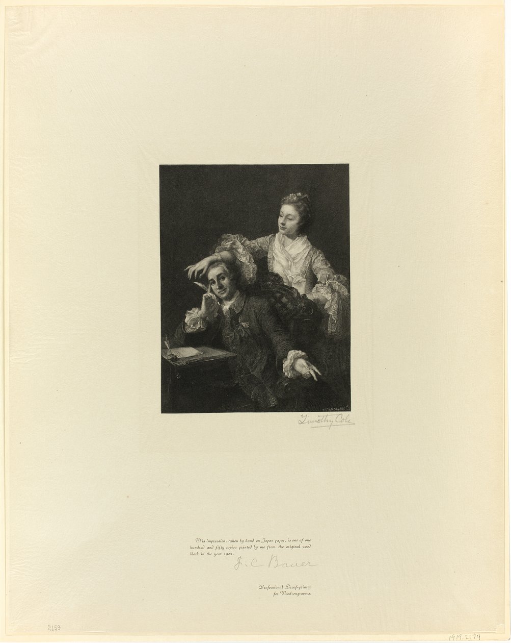 Garrick ja hänen vaimonsa Old English Mastersista tekijältä Timothy Cole