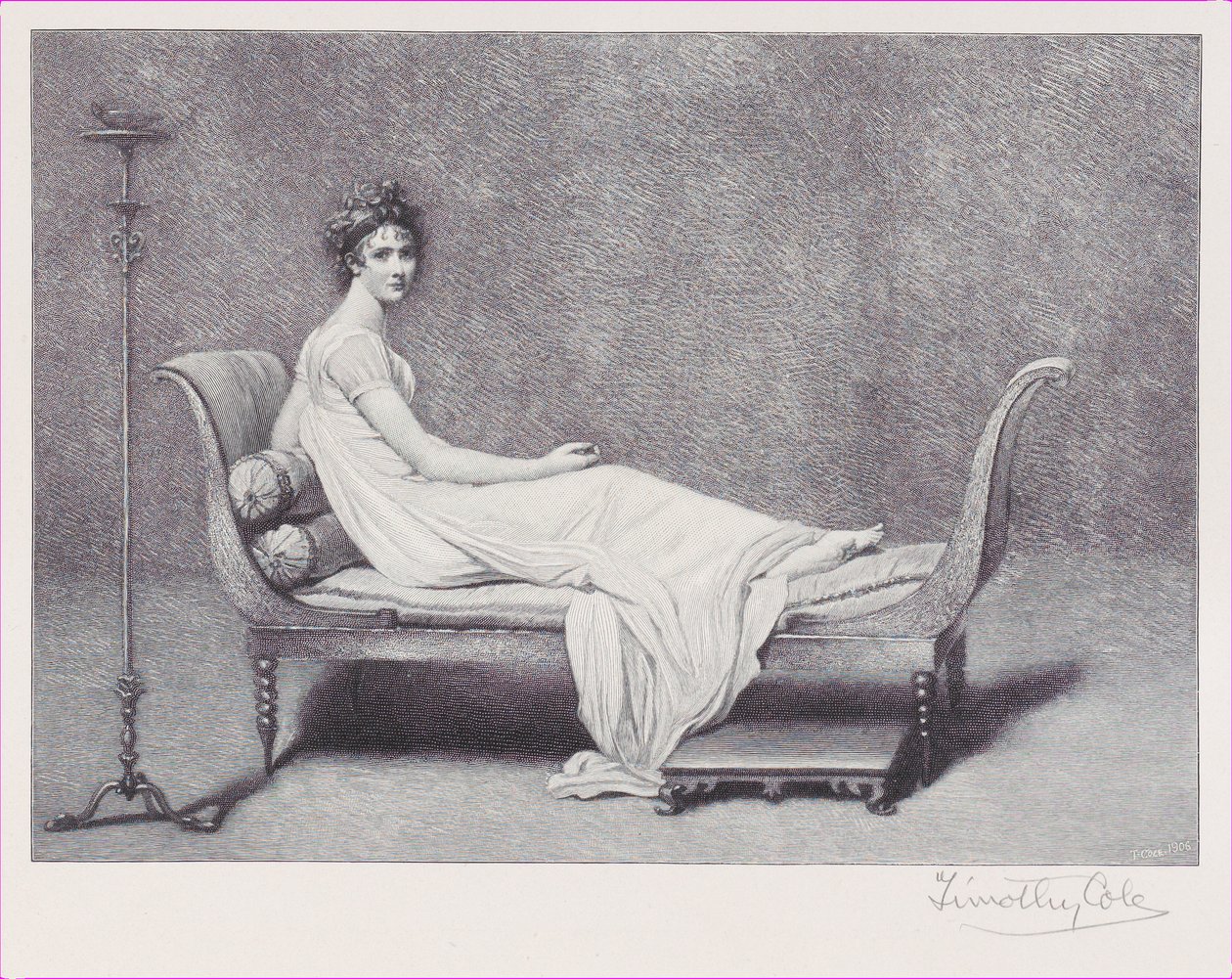 Madame Recamier, 1909, 1909. tekijältä Timothy Cole