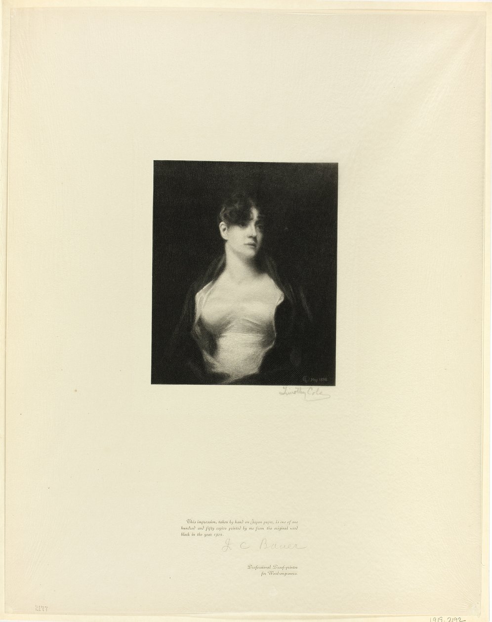 Rouva R. Scott Moncrieff, Old English Mastersista tekijältä Timothy Cole