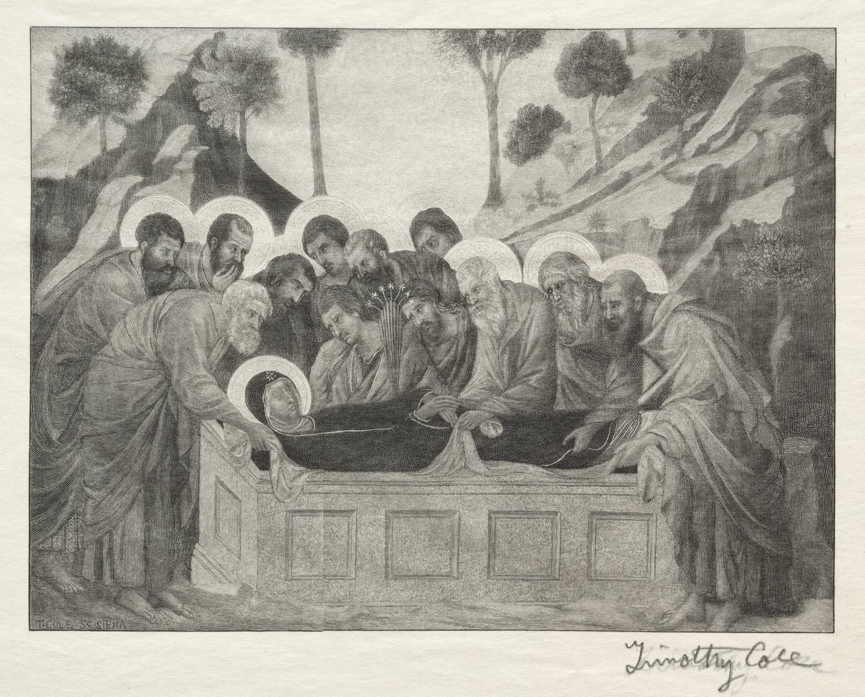 Vanhat italialaiset mestarit: Neitsyen hautaaminen, 1888-1892. tekijältä Timothy Cole