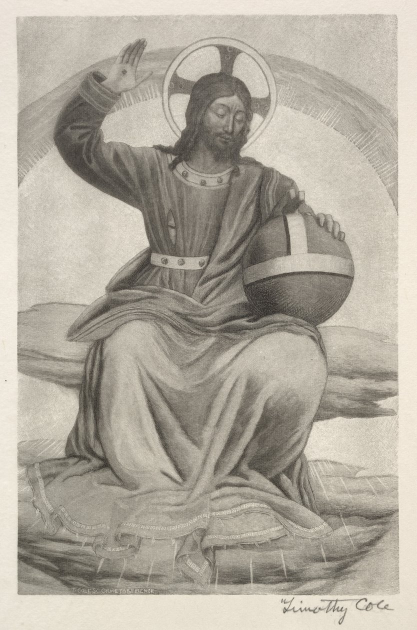 Vanhat italialaiset mestarit: Christ Enthroned, 1888-1892. tekijältä Timothy Cole