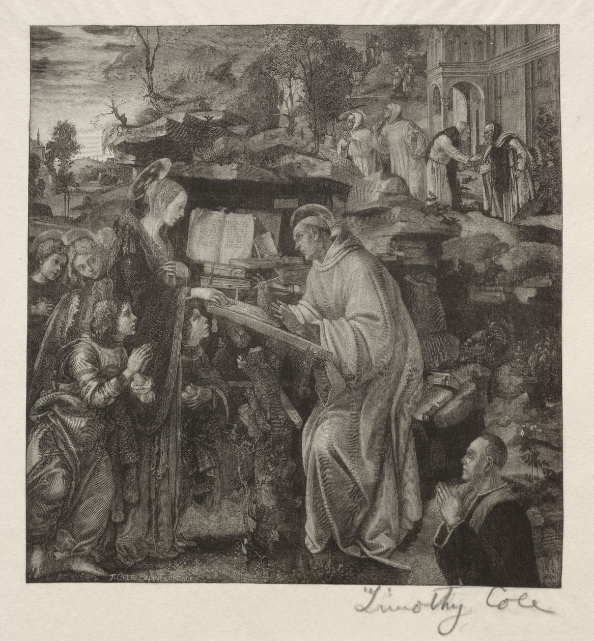 Vanhat italialaiset mestarit: Madonna ilmestyy St. Bernardille, 1888-1892. tekijältä Timothy Cole