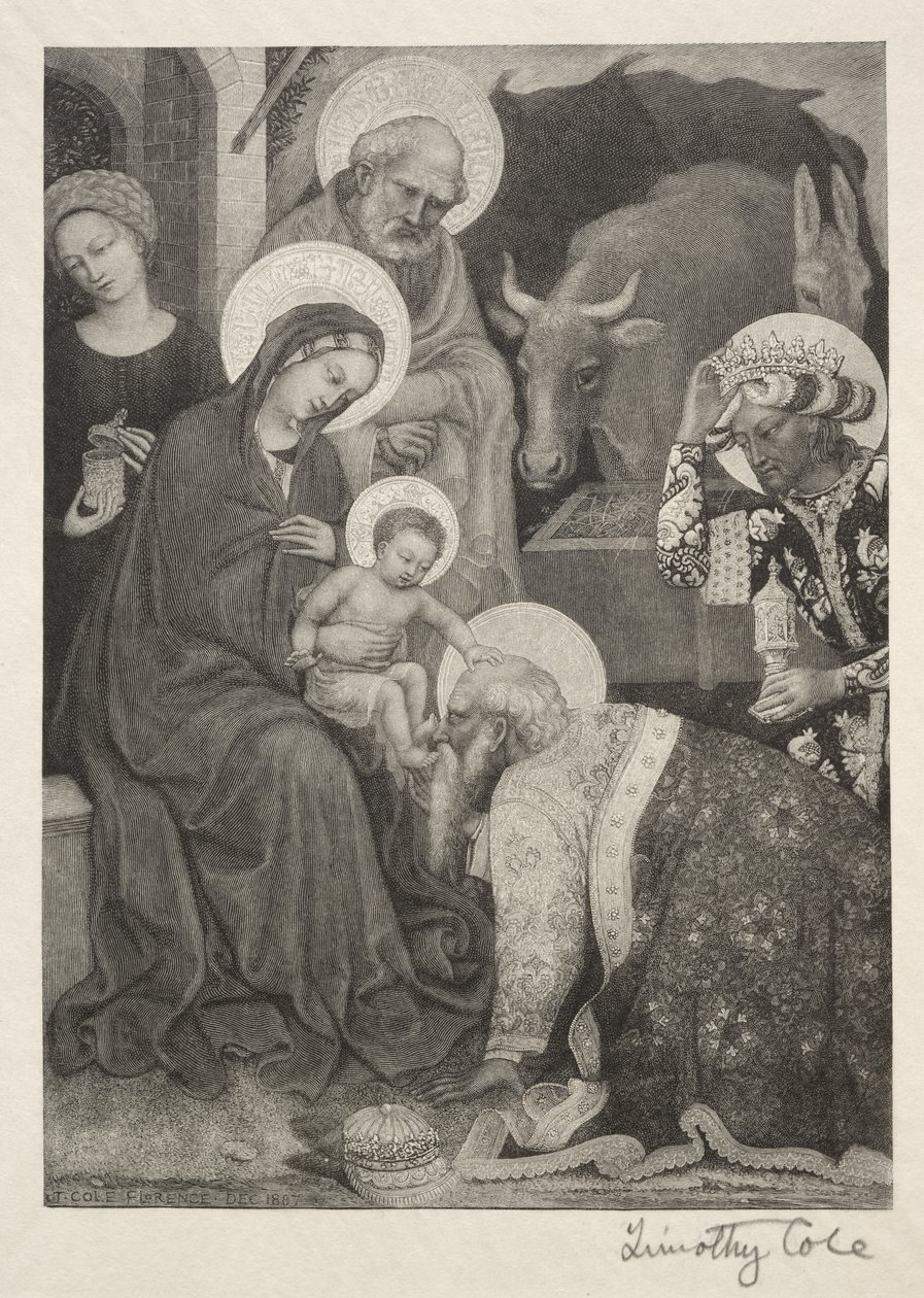 Old Italian Masters: The Adoration of the Magi, 1887. tekijältä Timothy Cole