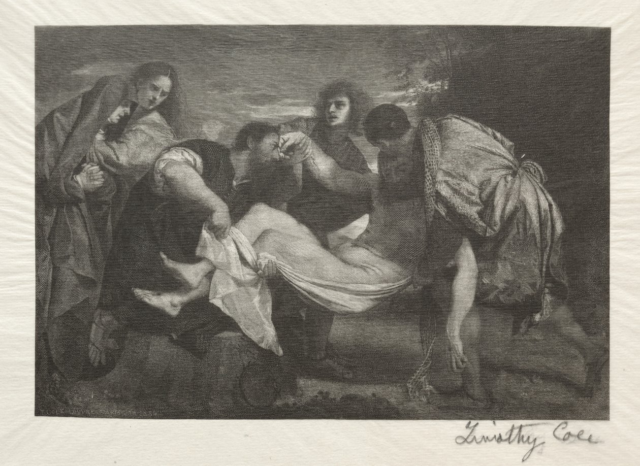 Vanhat italialaiset mestarit: The Tombment, 1889. tekijältä Timothy Cole
