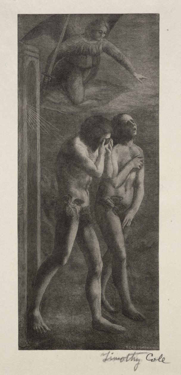 Vanhat italialaiset mestarit: Karkotus paratiisista, 1888. tekijältä Timothy Cole