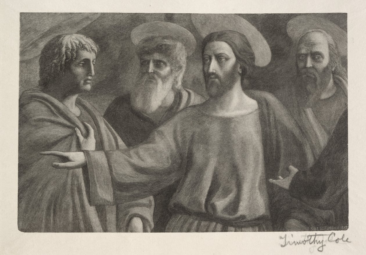 Vanhat italialaiset mestarit: The Tribute Money, 1888-1892. tekijältä Timothy Cole