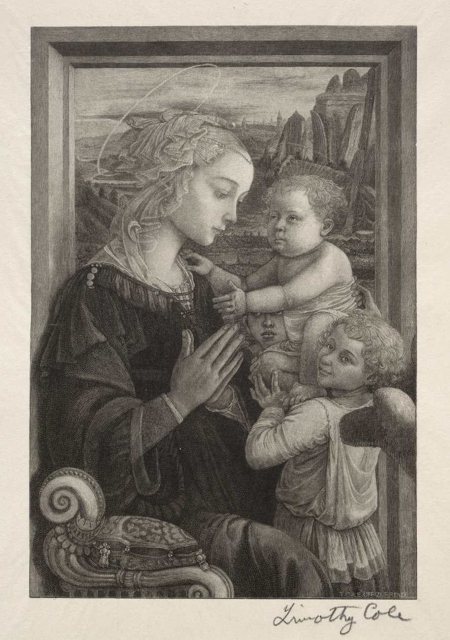 Vanhat italialaiset mestarit: Neitsyt, joka palvoo vauva-Kristusta, 1888-1892. tekijältä Timothy Cole