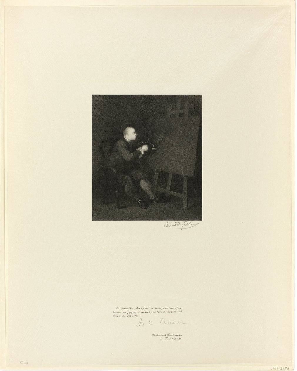 William Hogarthin muotokuva Old English Mastersista tekijältä Timothy Cole
