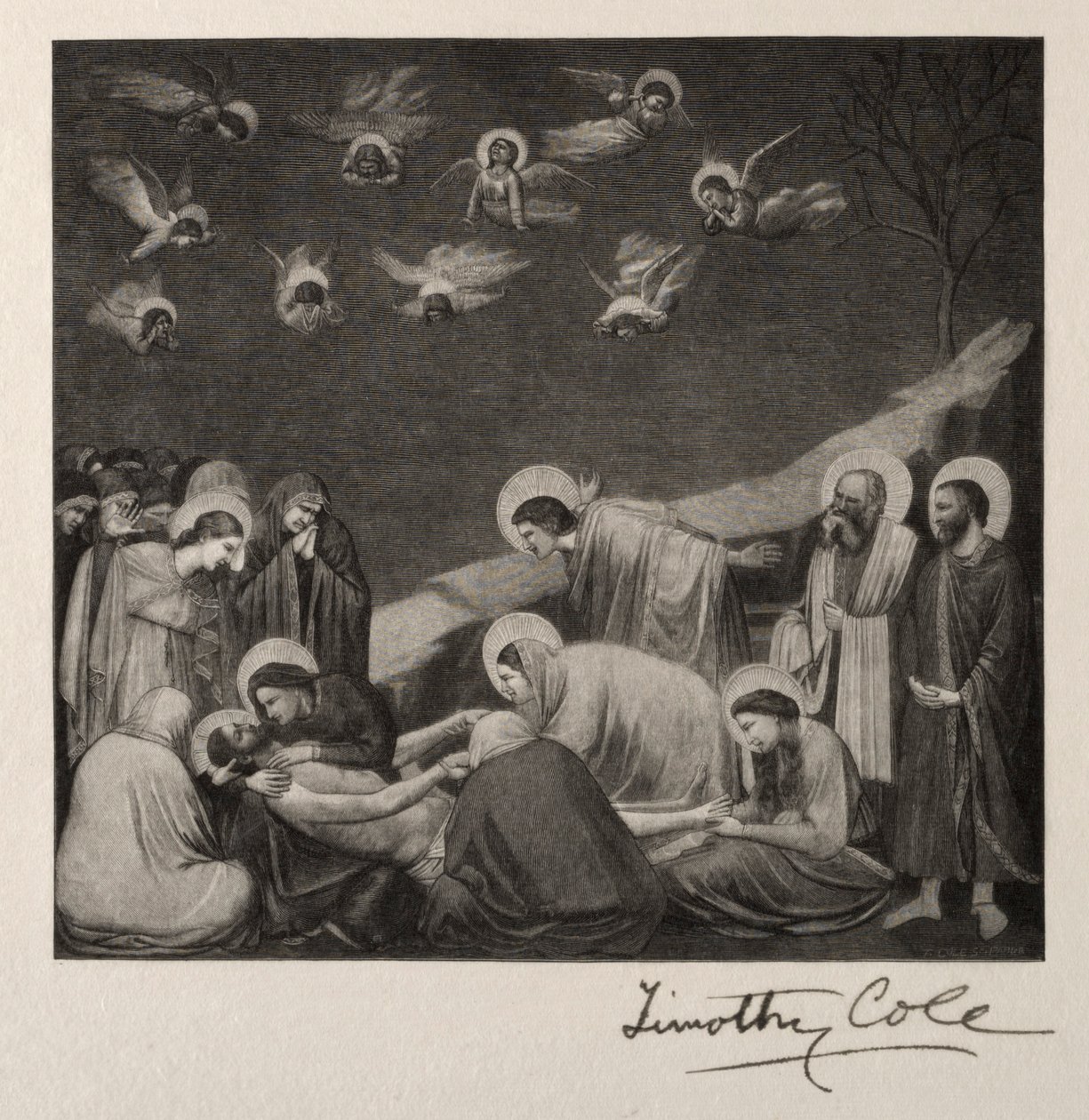 Hautaus, 1887. tekijältä Timothy Cole