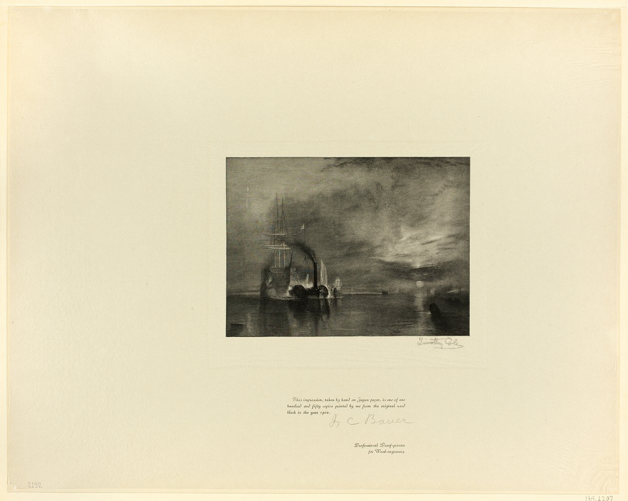 The Fighting Téméraire, Old English Mastersilta tekijältä Timothy Cole
