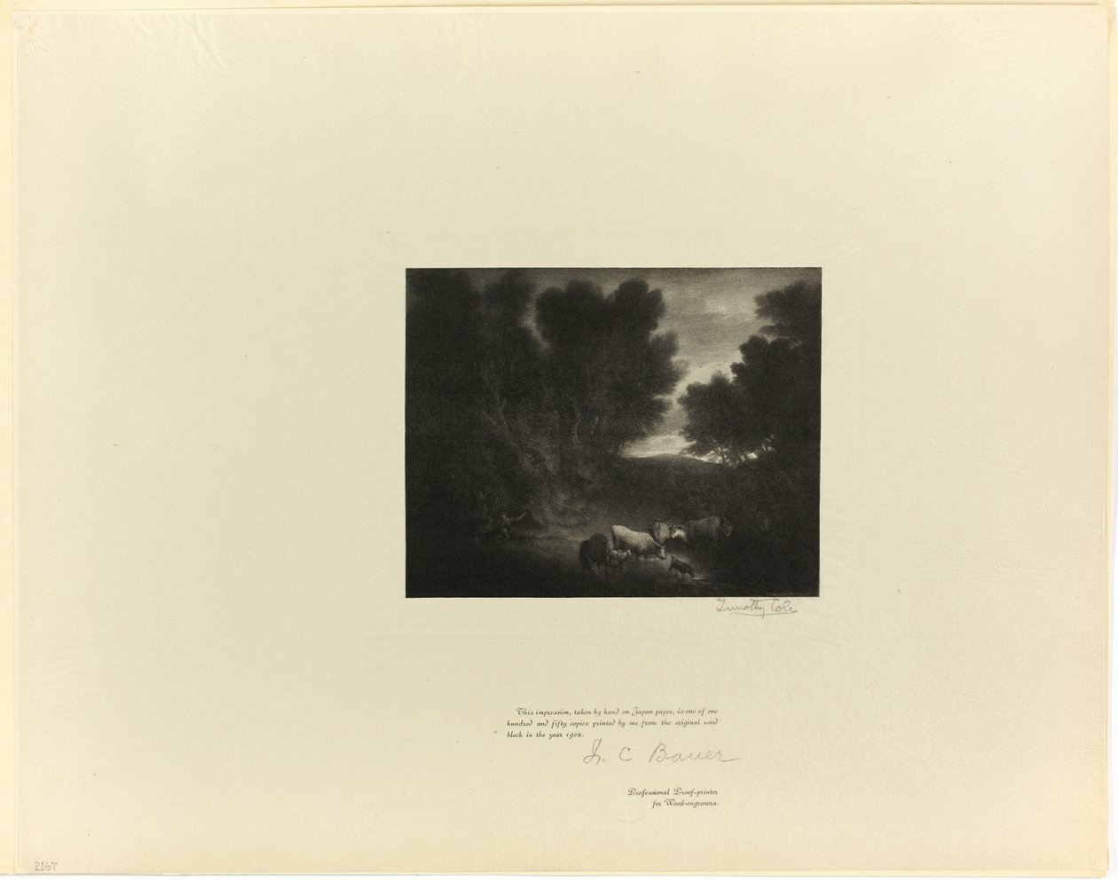 The Watering Place, Old English Mastersilta tekijältä Timothy Cole