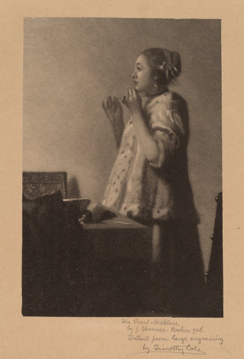 Helmikaulakoru tekijältä Timothy Cole after Johannes Vermeer