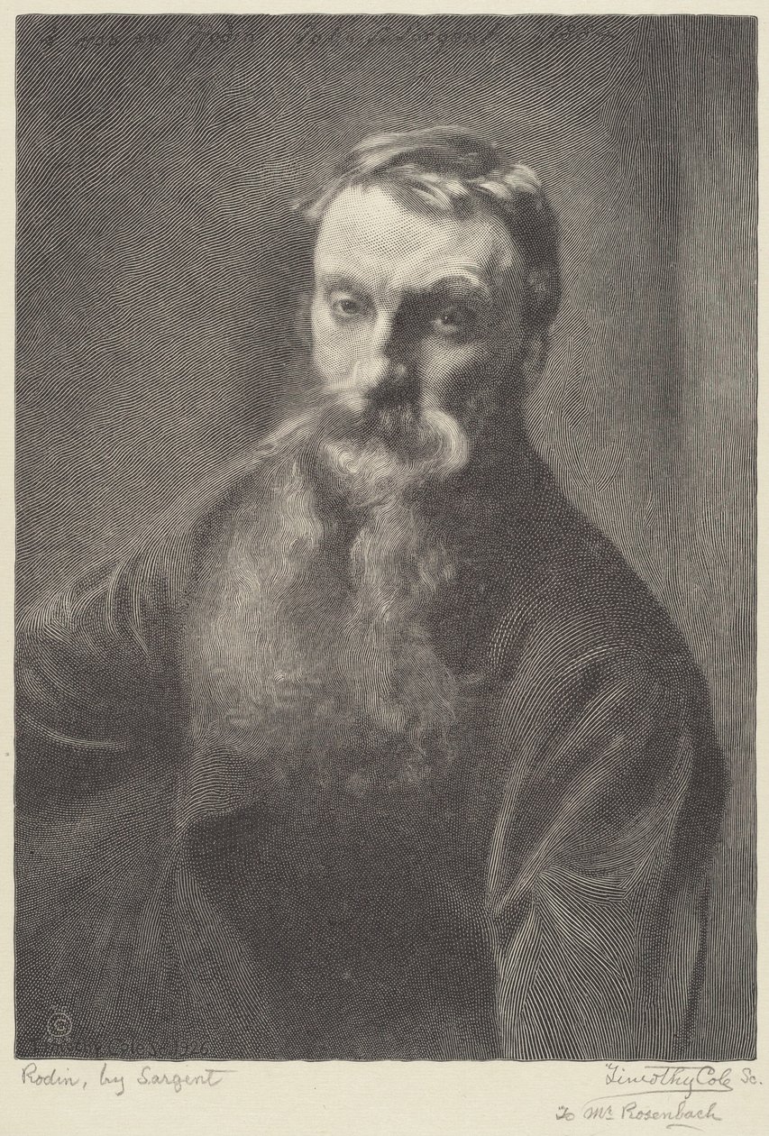 Rodin tekijältä Timothy Cole after John Singer Sargent