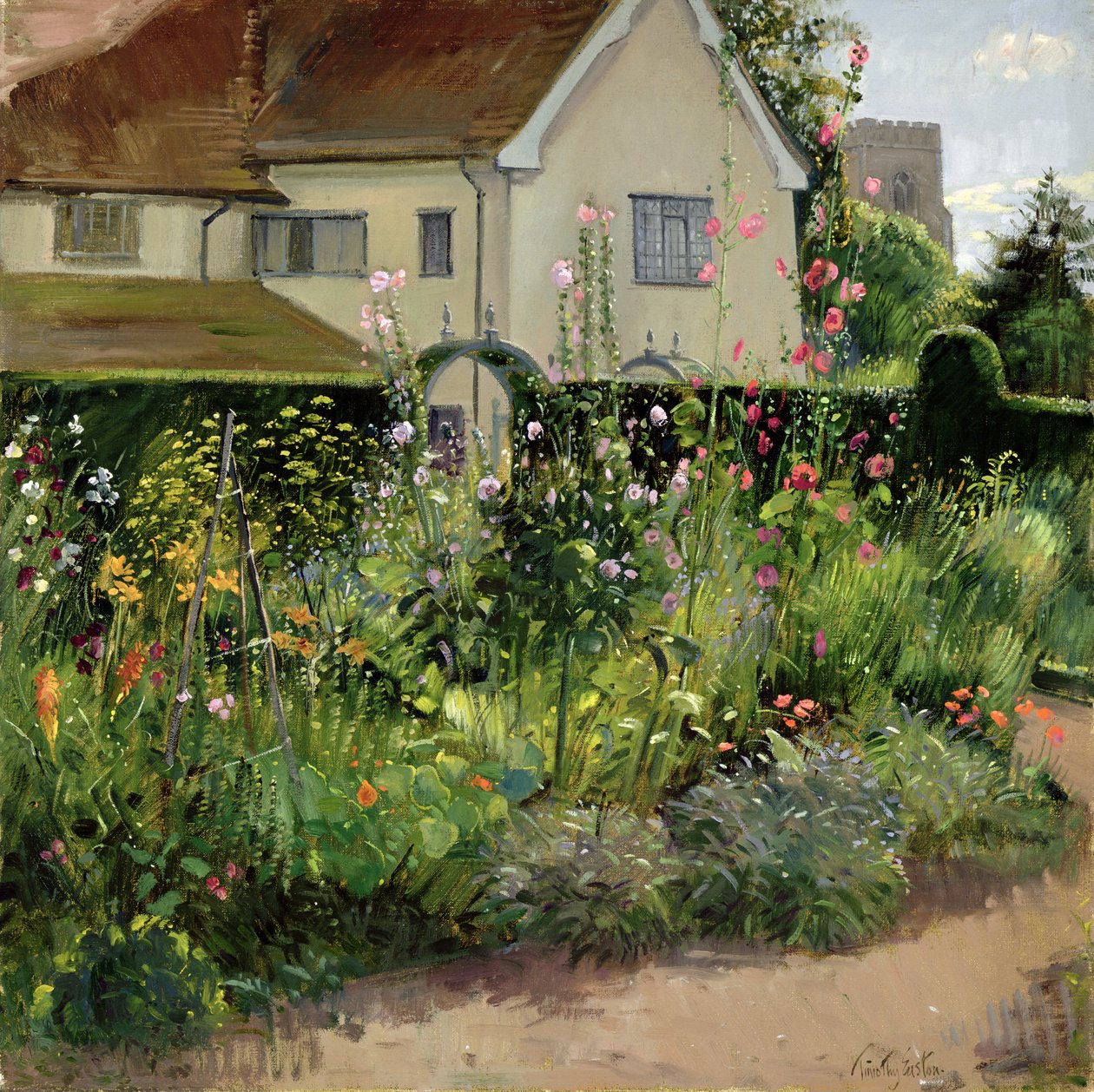 Yrttipuutarhan kulma tekijältä Timothy Easton