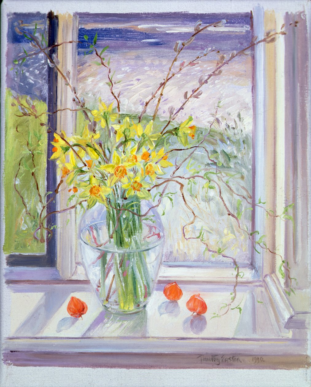 Pajun oksia Narcissuksen kanssa tekijältä Timothy Easton