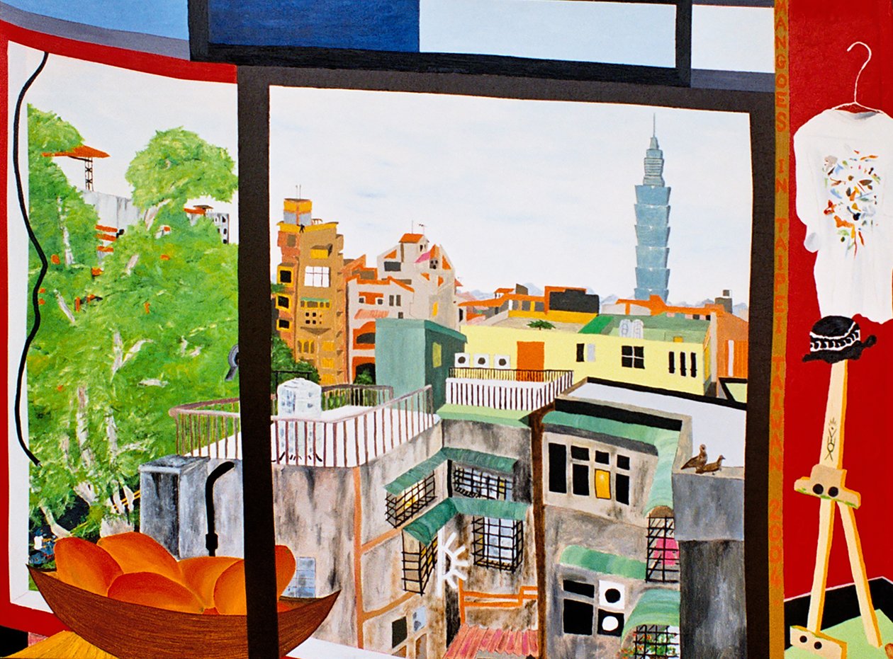 Mangot Taipeissa, Taiwanissa, 2005, öljy kankaalle tekijältä Timothy Nathan Joel