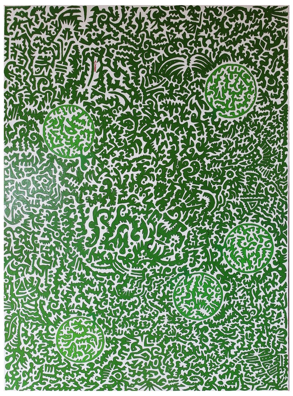 Spirit of nature, 2012, öljy puulle tekijältä Timothy Nathan Joel