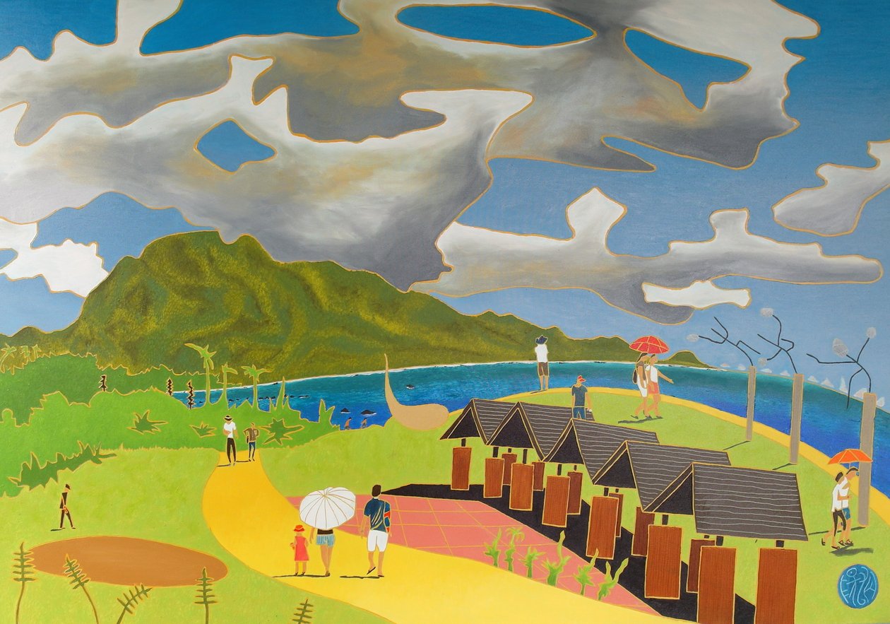 Paluu kotiin, Taitung, 2014, öljy kankaalle tekijältä Timothy Nathan Joel
