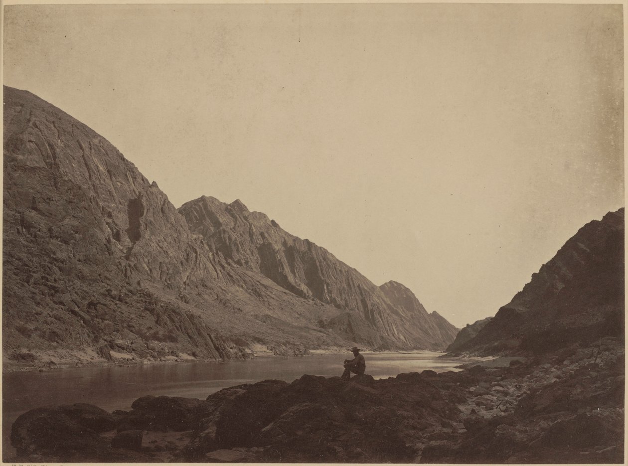 Jäävuoren kanjoni, Colorado-joki, ylhäältä katsottuna,1871 (kuva) tekijältä Timothy O