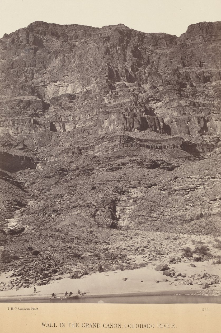Muuri Grand Canyonissa, Colorado-joella,1871 (kuva) tekijältä Timothy O