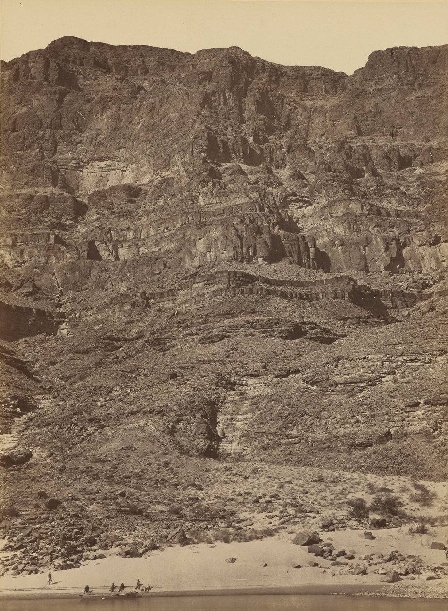 Muuri Grand Canyonissa Colorado-joella,1872 (kuva) tekijältä Timothy O