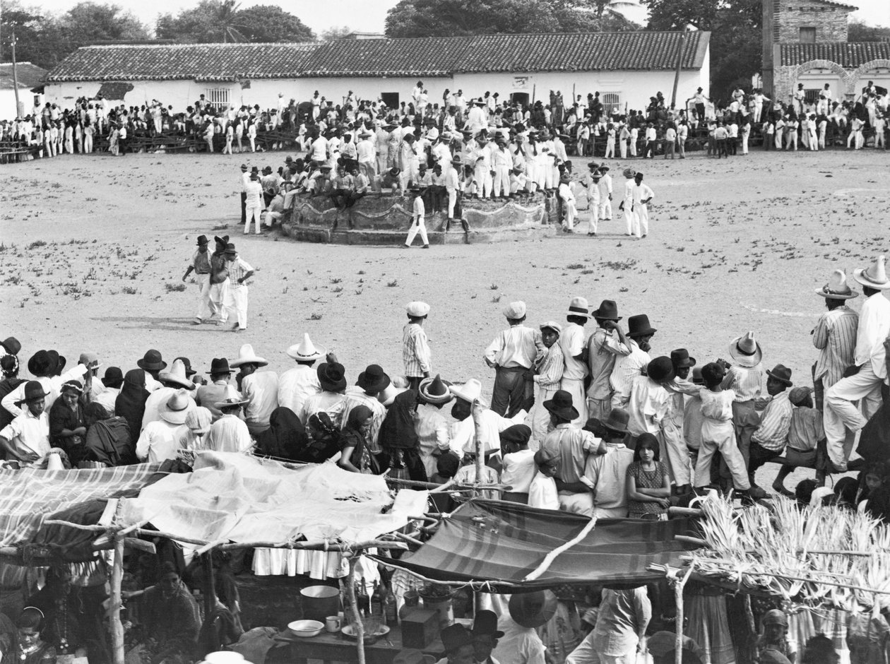 Fiesta Juchitanissa, Oaxacassa, Meksikossa, noin 1927 tekijältä Tina Modotti