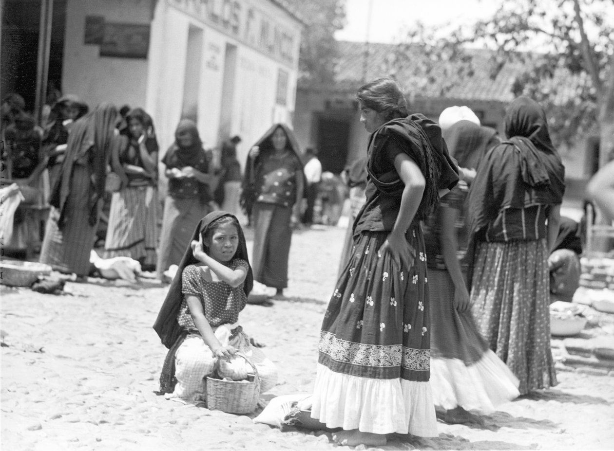 Markkinat Tehuantepecissä, Meksikossa, 1929 tekijältä Tina Modotti