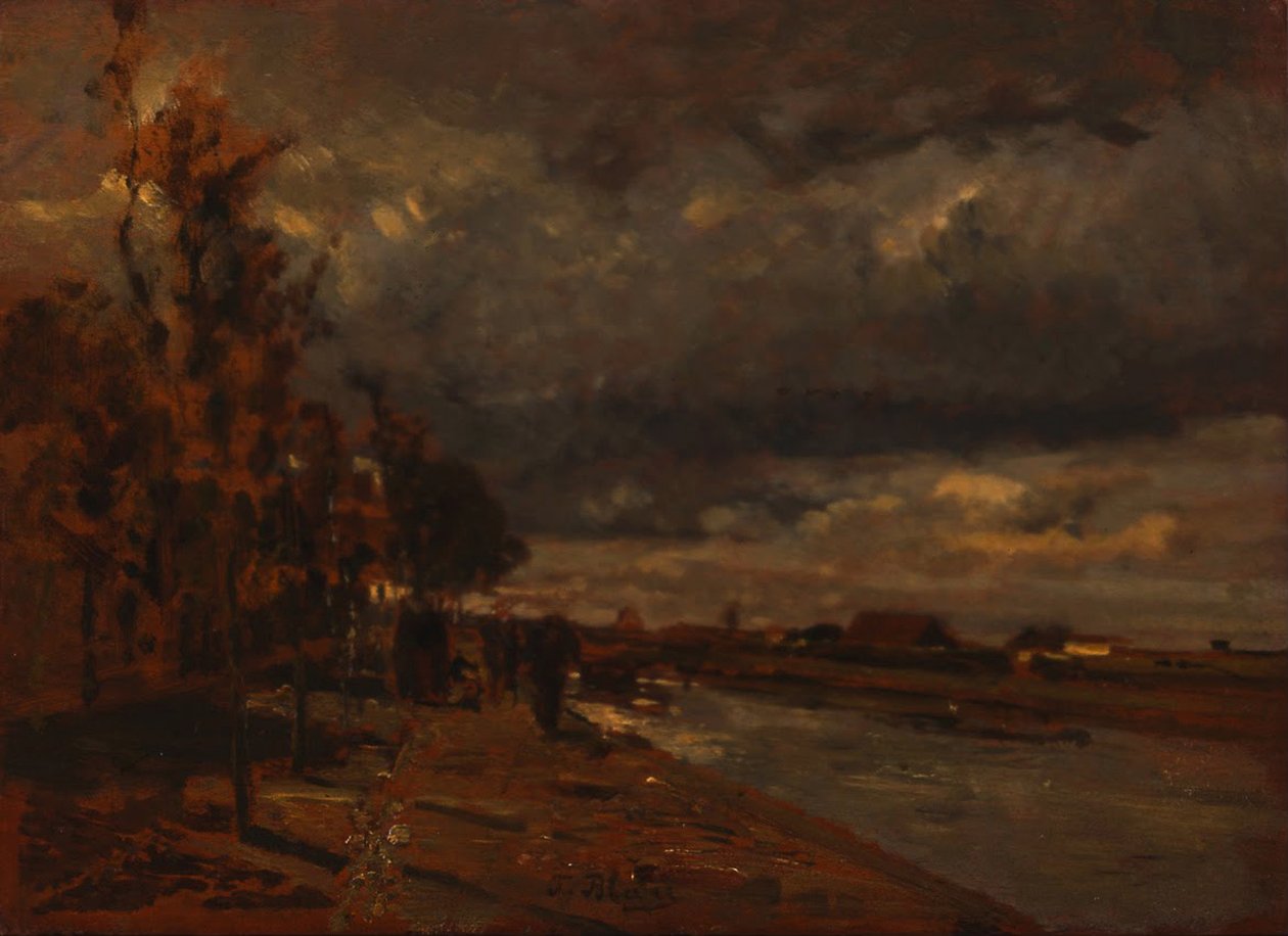 Kanava Hollannissa, 1885 tekijältä Tina Blau