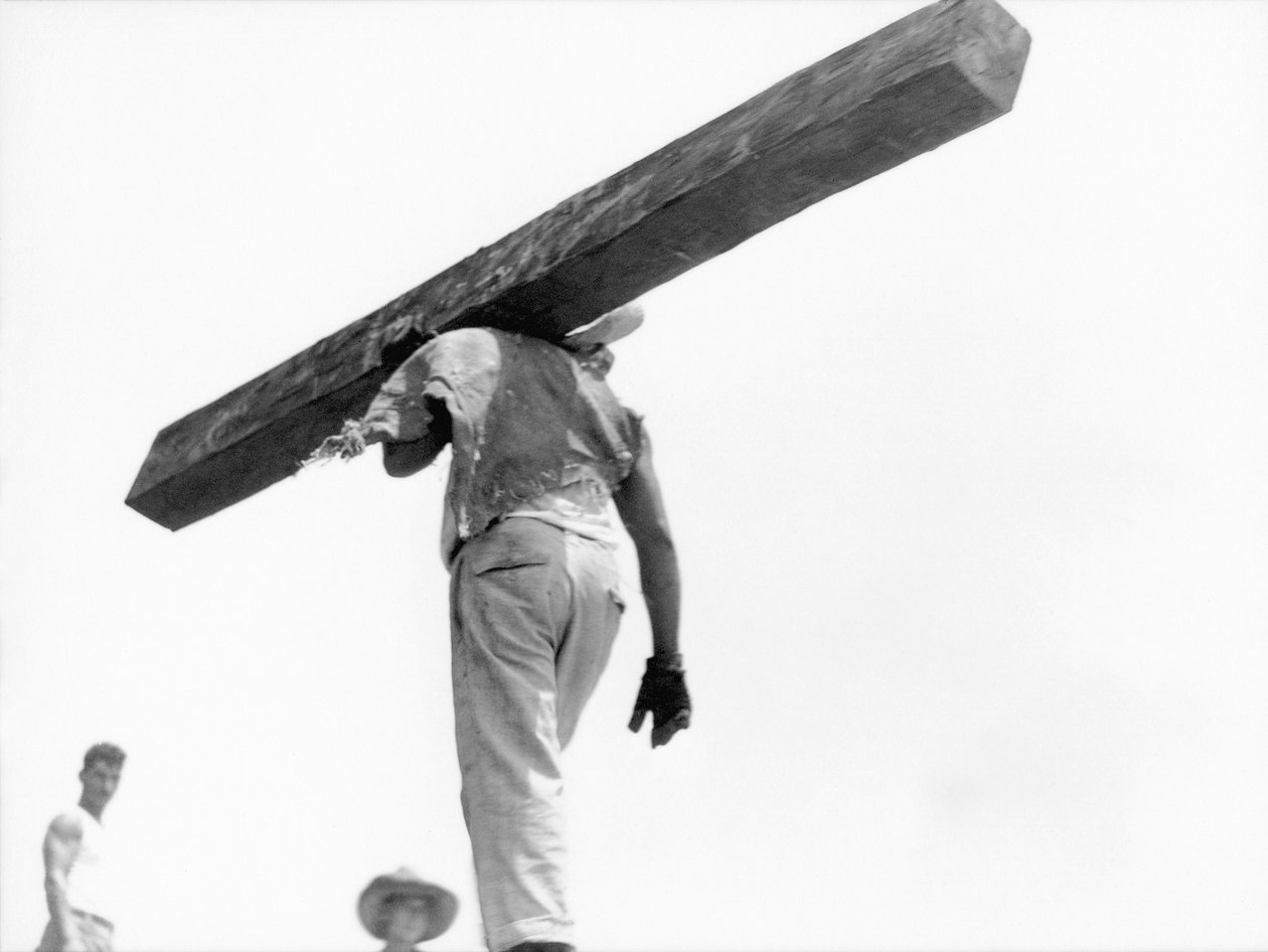 Rakennustyöläinen, Mexico City, 1927 tekijältä Tina Modotti