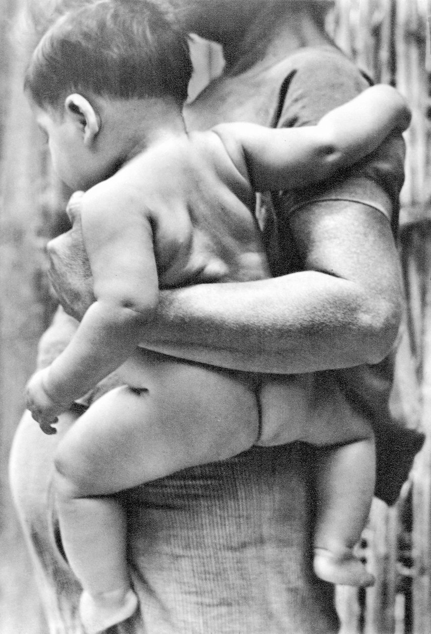 Nainen lapsen kanssa, Tehuantepec, Meksiko, 1929 tekijältä Tina Modotti