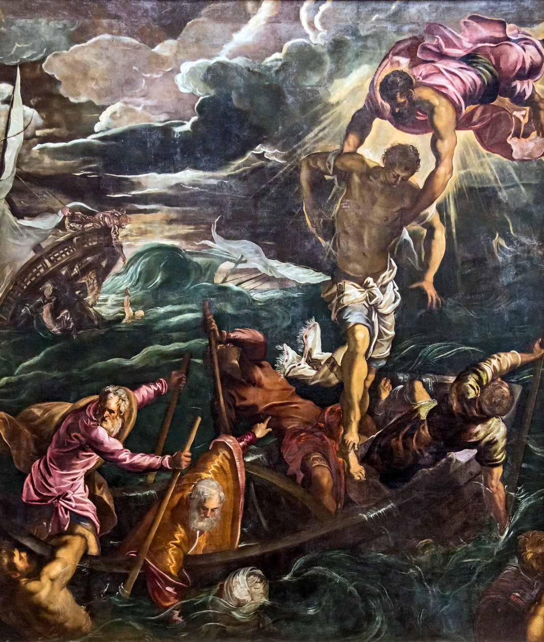 San Marco pelastaa haaksirikon aikana tekijältä Tintoretto