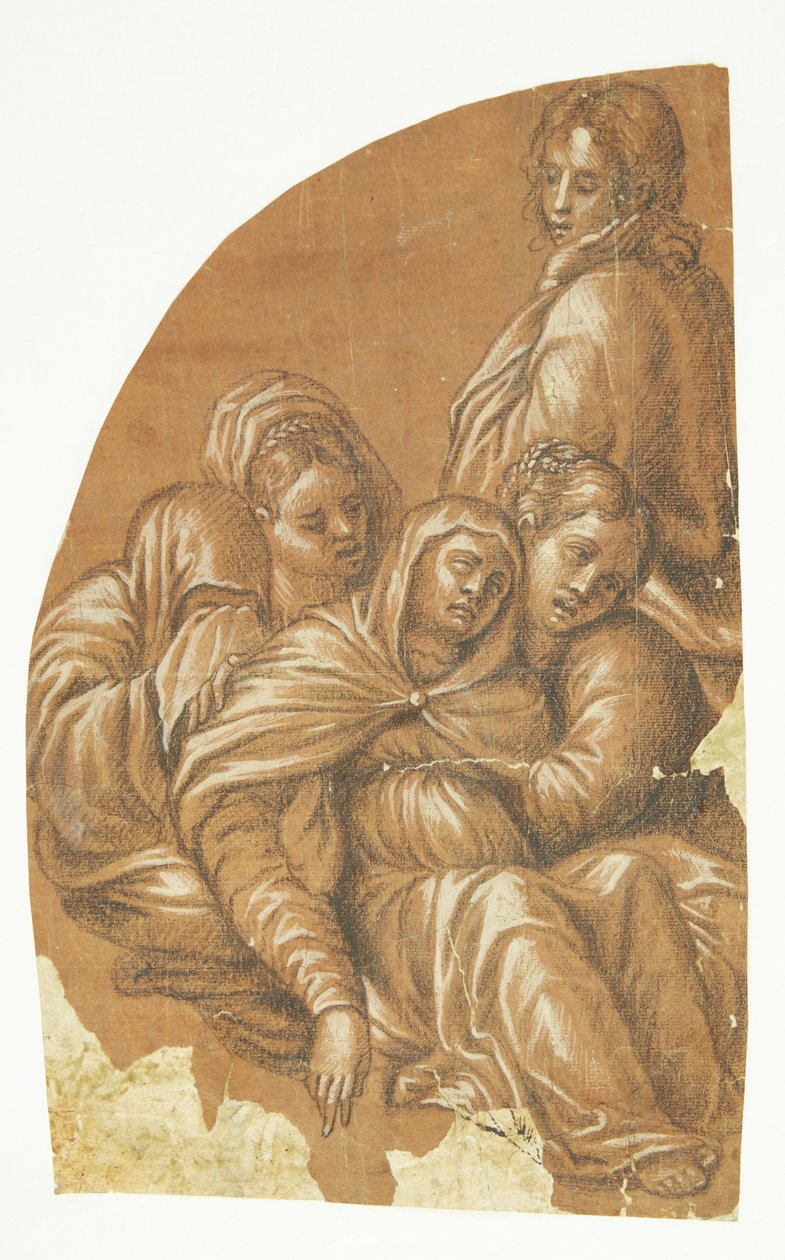 Osa Pietàsta (lunette-sävellyksen vasen puoli) tekijältä Tintoretto