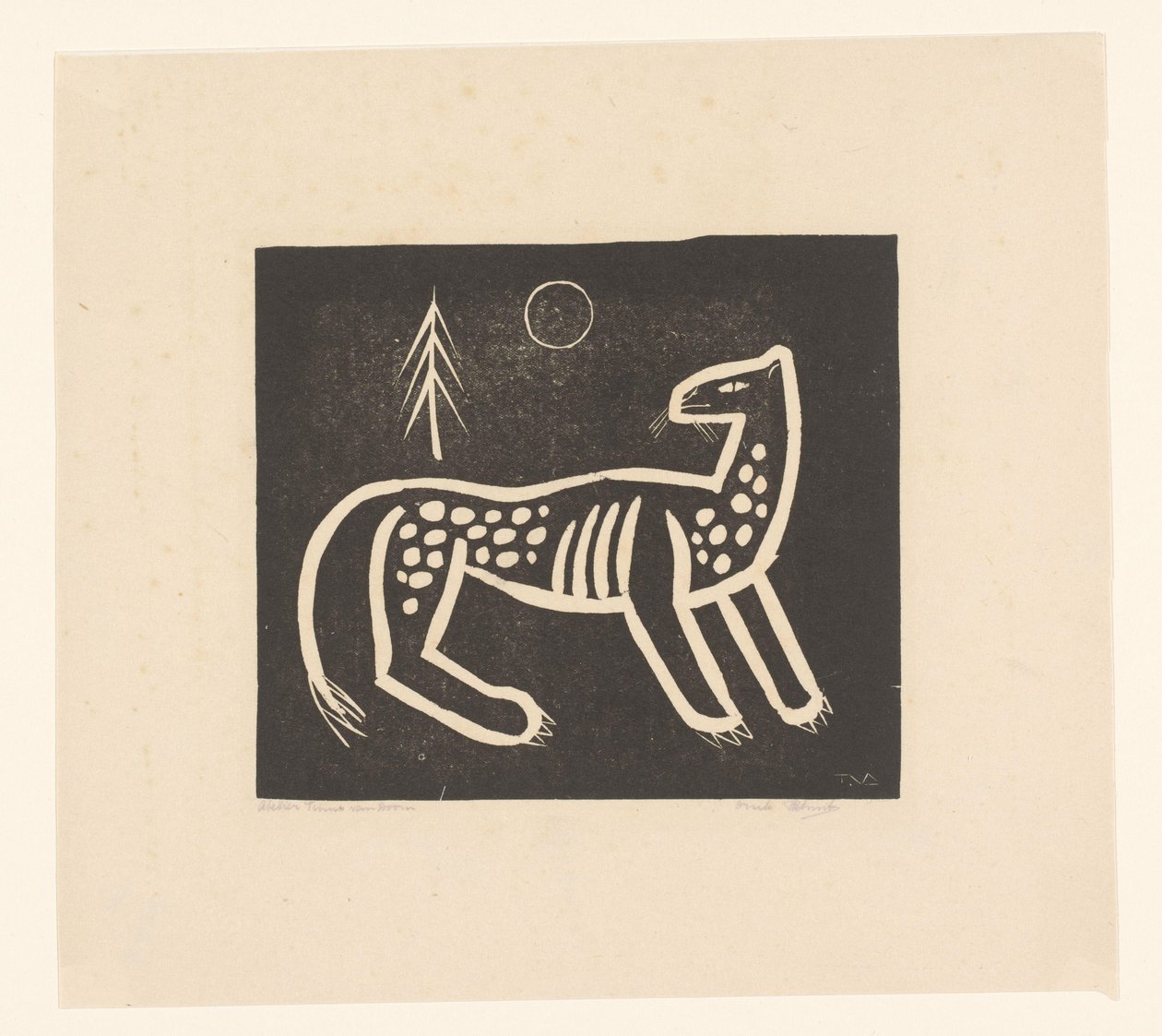 Tiikeri tekijältä Tinus van Doorn (signed by artist)