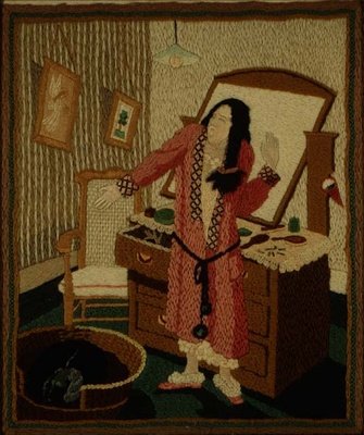 Haukottelu (villakirjonta) tekijältä Tirzah Ravilious