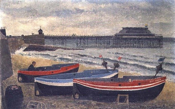 Veneitä Cromer Beachillä tekijältä Tirzah Ravilious