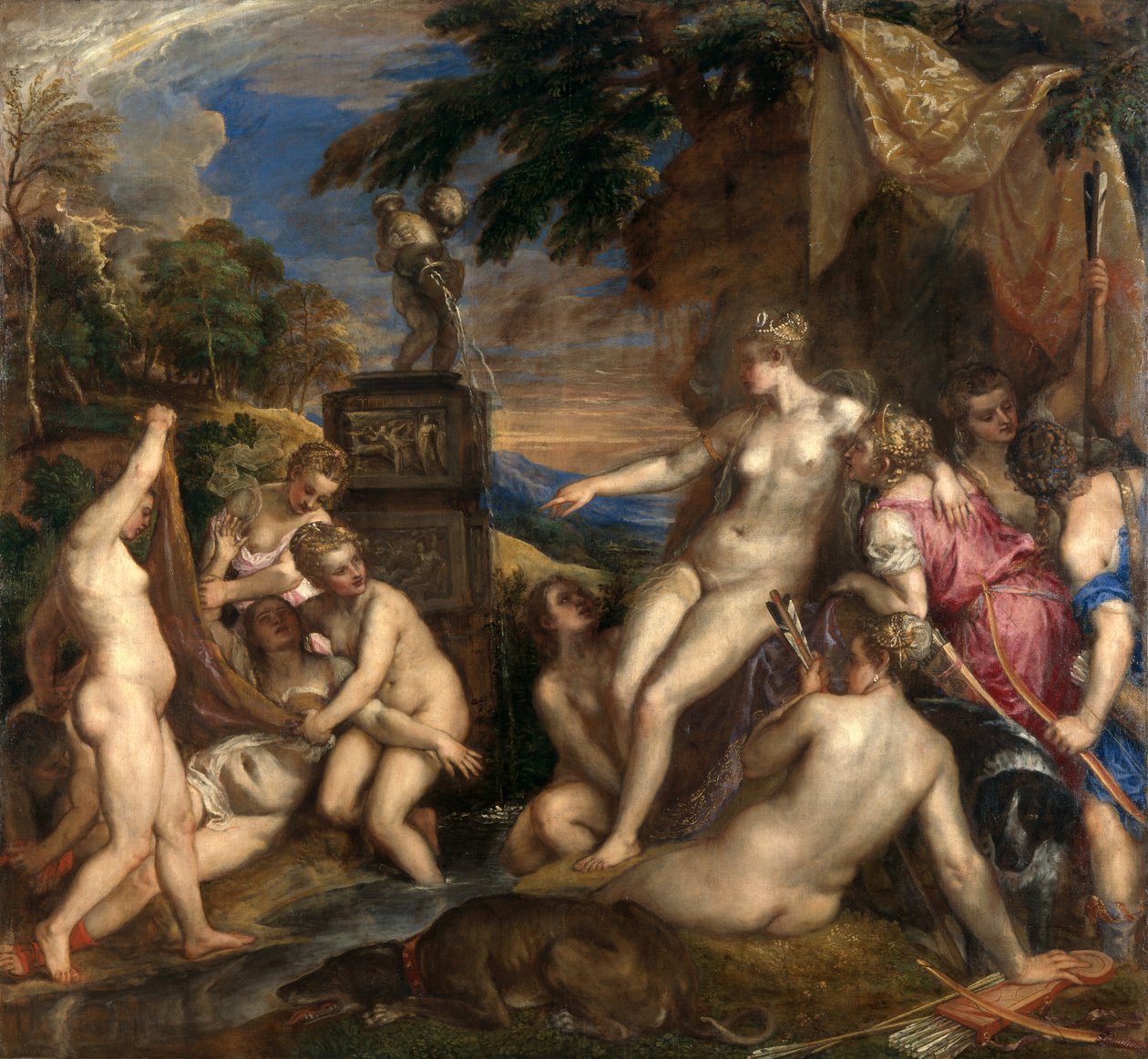 Diana ja Callisto tekijältä Tiziano Vecelli