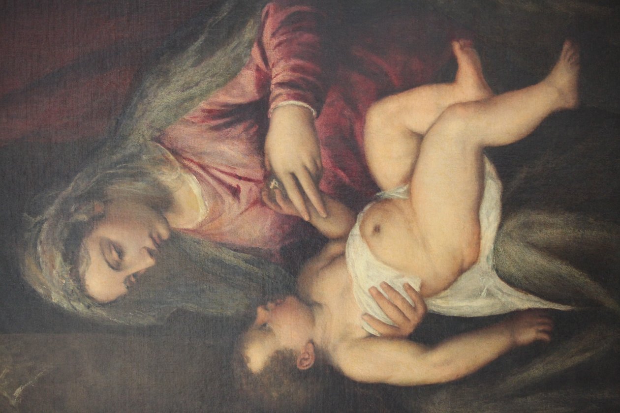 Madonna ja lapsi tekijältä Tiziano Vecelli