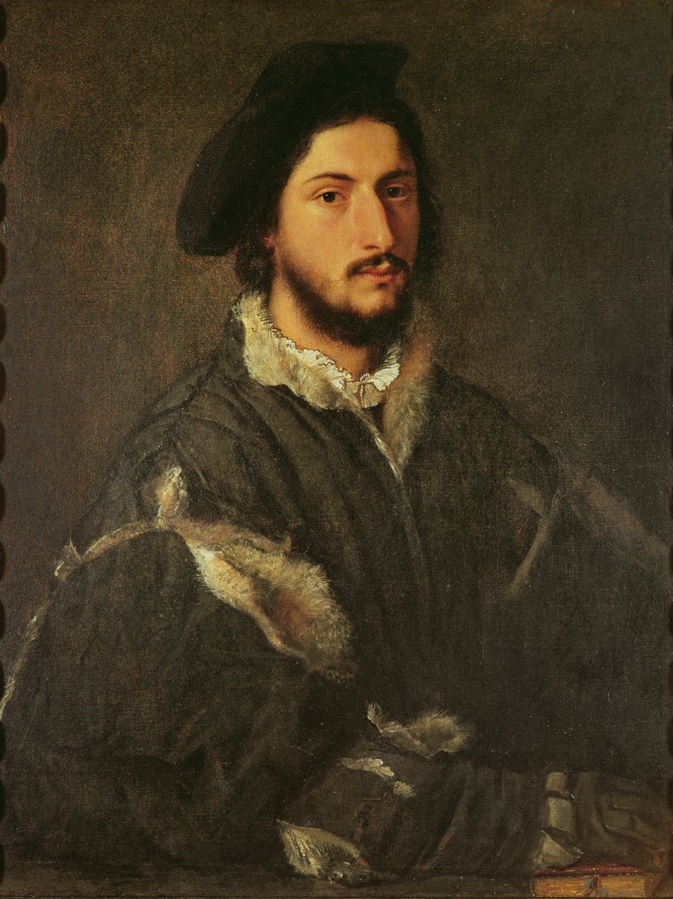 Vincenzo Mostin muotokuva, noin 1520 tekijältä Tiziano Vecelli