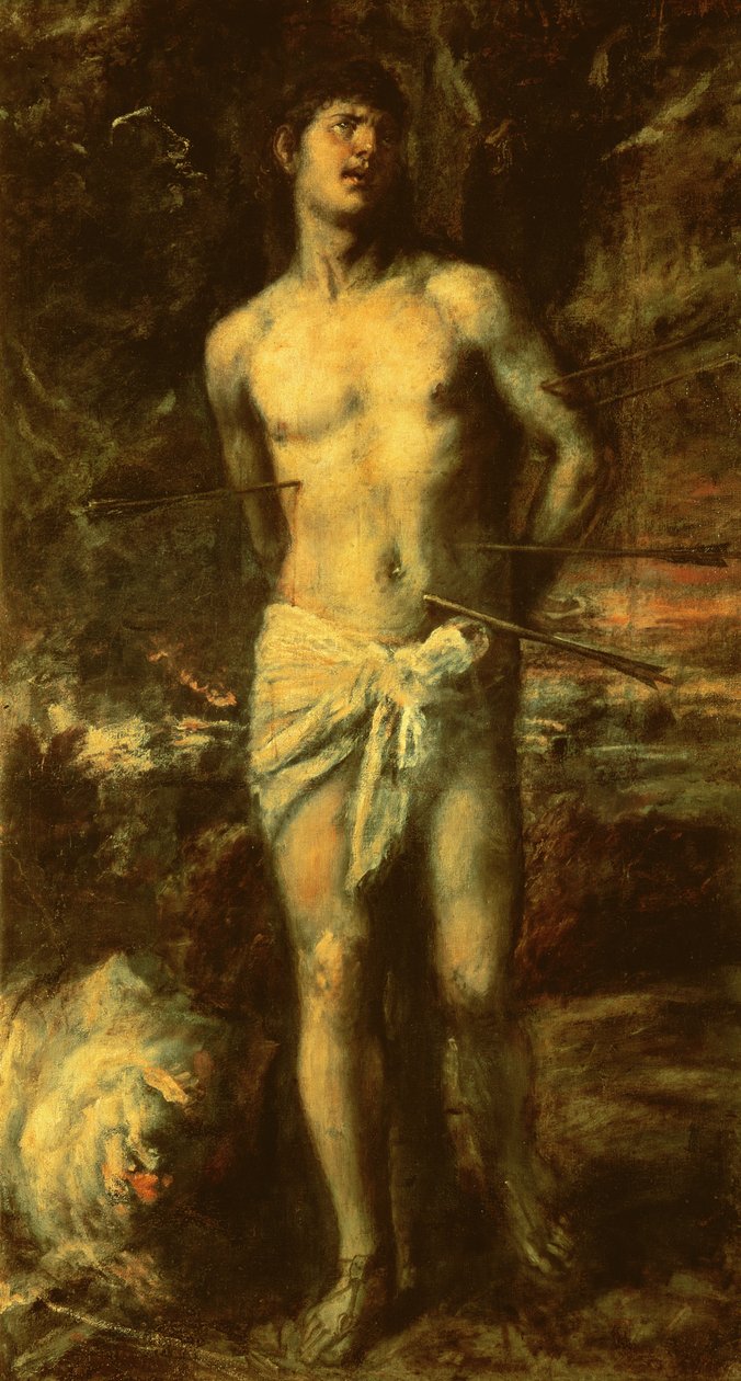 St. Sebastian, noin 1570 tekijältä Tiziano Vecelli
