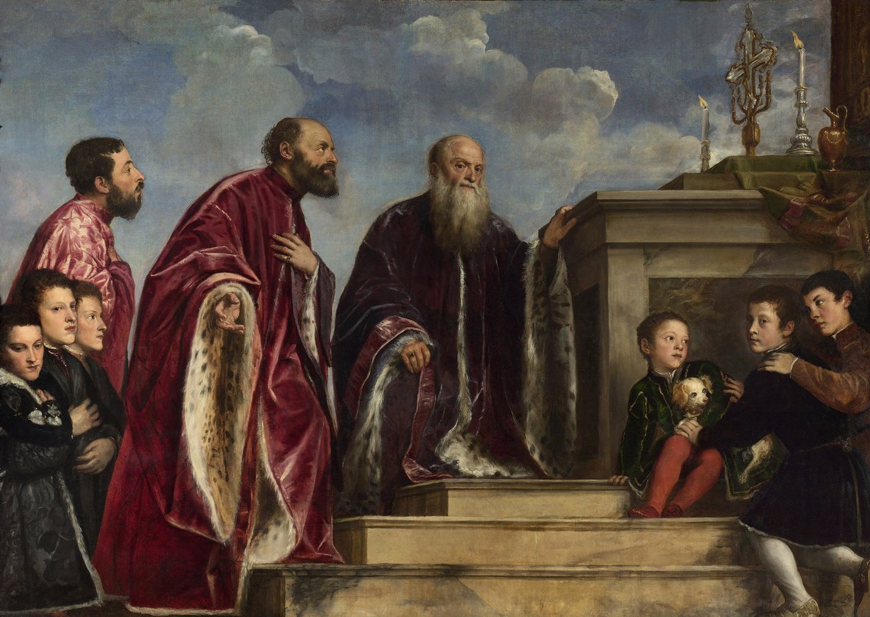 Vendraminin perhe, 1543-47 tekijältä Tiziano Vecelli