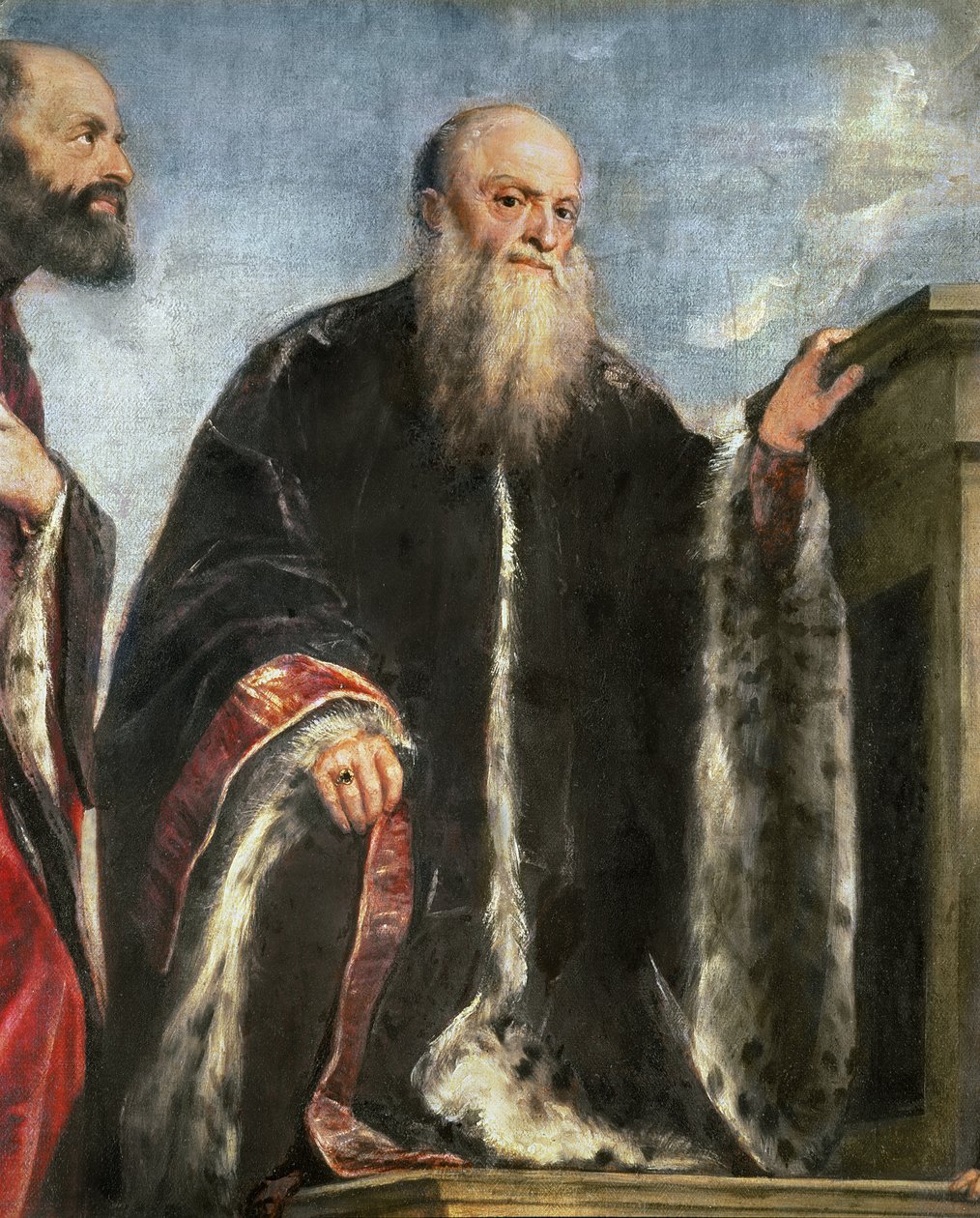 Vendraminin perhe, yksityiskohta Gabriel Vendraminista d.1552 1543-47 öljy kankaalle tekijältä Tiziano Vecelli
