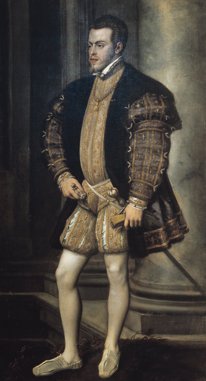 Muotokuva Philip II:sta Espanjasta (Valladolid tekijältä Titian (c.1488 1576)